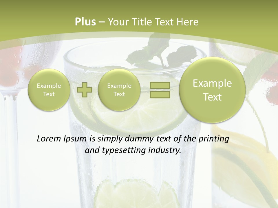 Soda Lime Red Currant PowerPoint Template