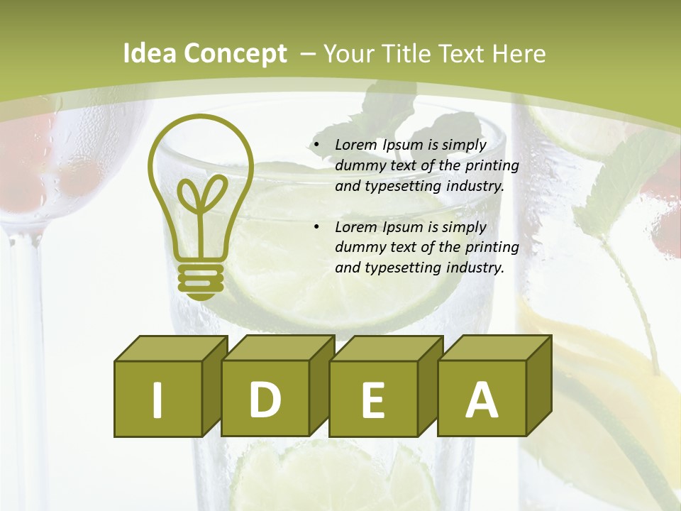 Soda Lime Red Currant PowerPoint Template