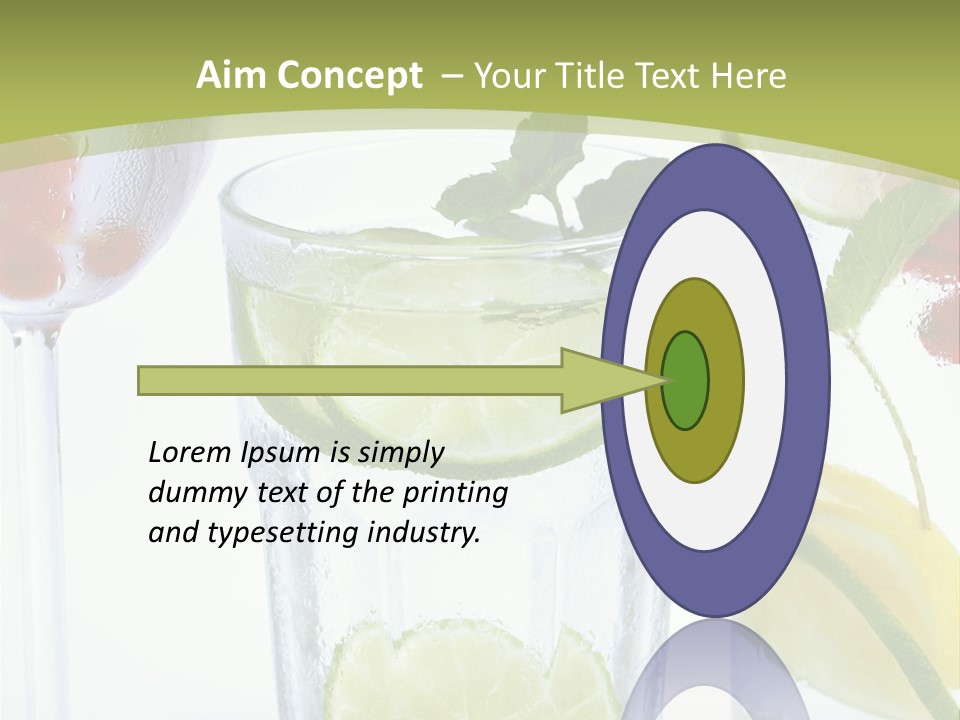 Soda Lime Red Currant PowerPoint Template