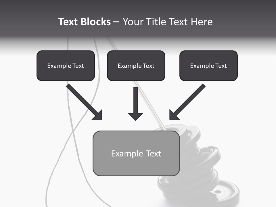 White Tool Knitting PowerPoint Template