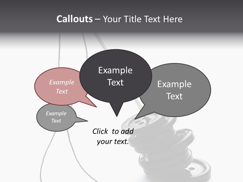 White Tool Knitting PowerPoint Template