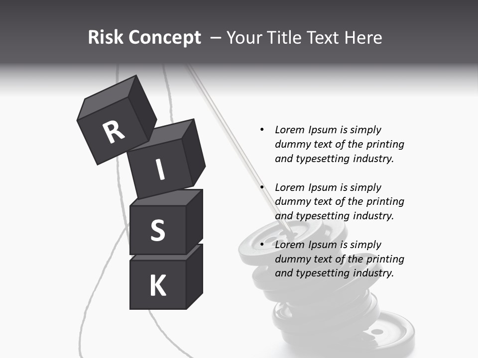 White Tool Knitting PowerPoint Template