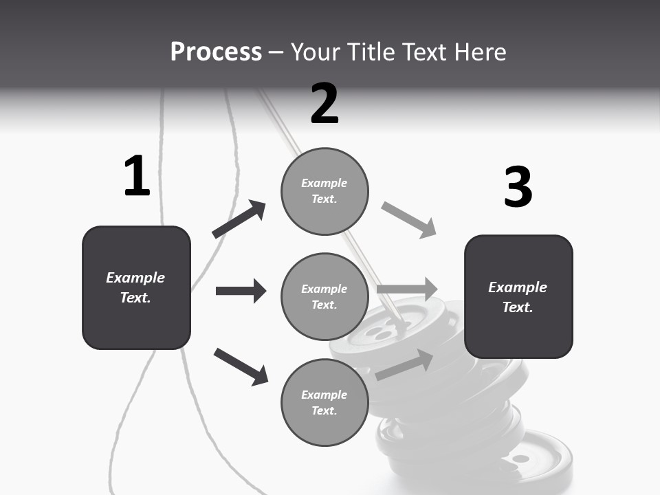 White Tool Knitting PowerPoint Template