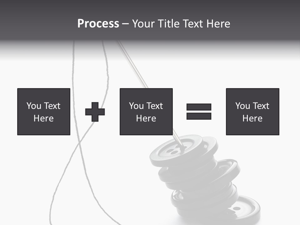 White Tool Knitting PowerPoint Template
