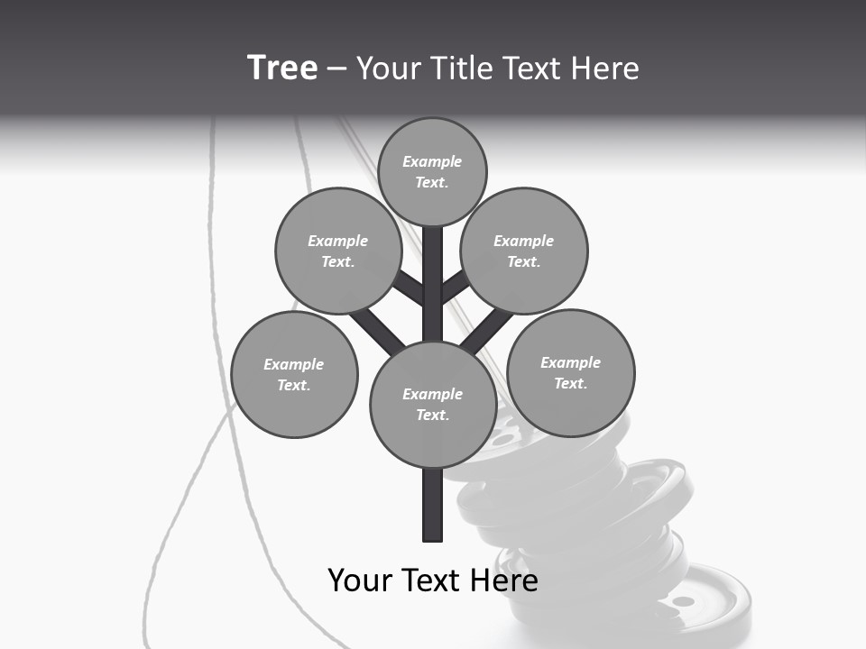 White Tool Knitting PowerPoint Template