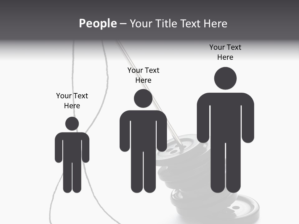 White Tool Knitting PowerPoint Template