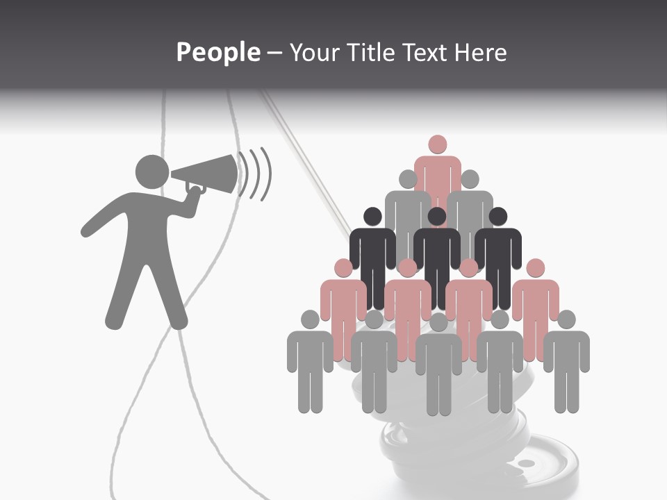 White Tool Knitting PowerPoint Template