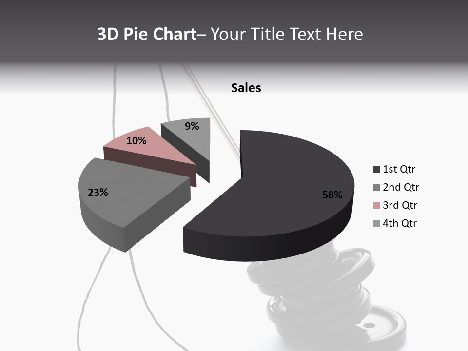 White Tool Knitting PowerPoint Template