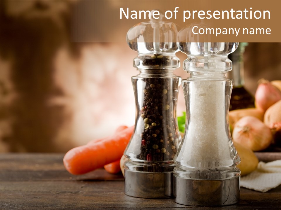 Spicy Pepper Mill Crude Oil PowerPoint Template