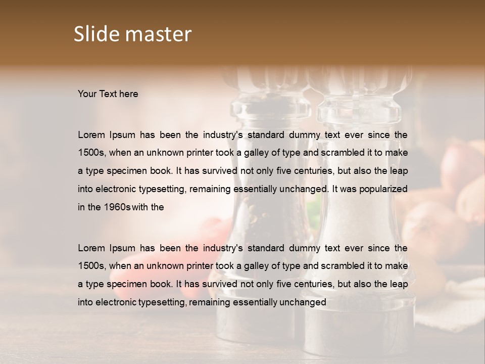 Spicy Pepper Mill Crude Oil PowerPoint Template