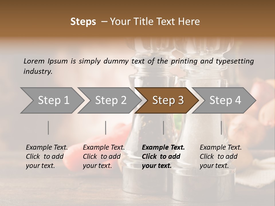 Spicy Pepper Mill Crude Oil PowerPoint Template