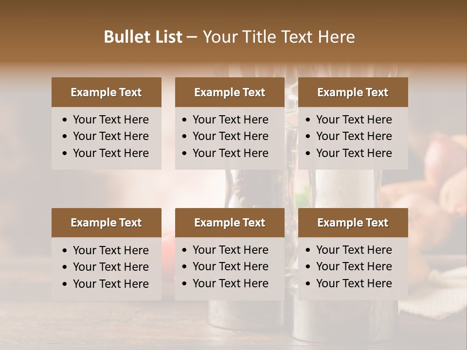 Spicy Pepper Mill Crude Oil PowerPoint Template