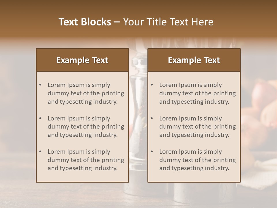 Spicy Pepper Mill Crude Oil PowerPoint Template