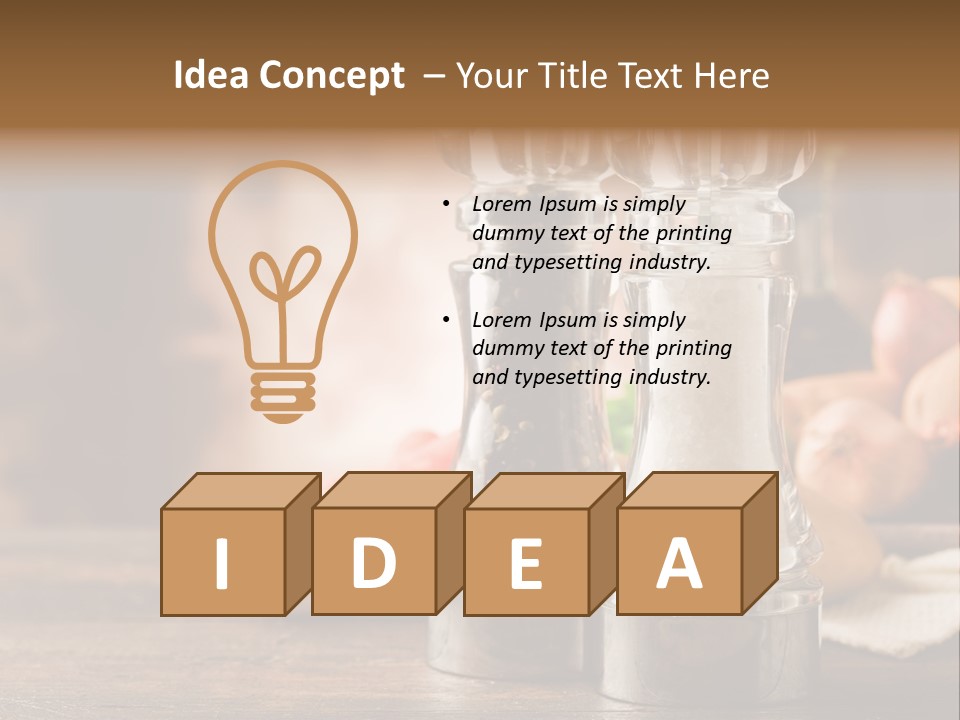 Spicy Pepper Mill Crude Oil PowerPoint Template