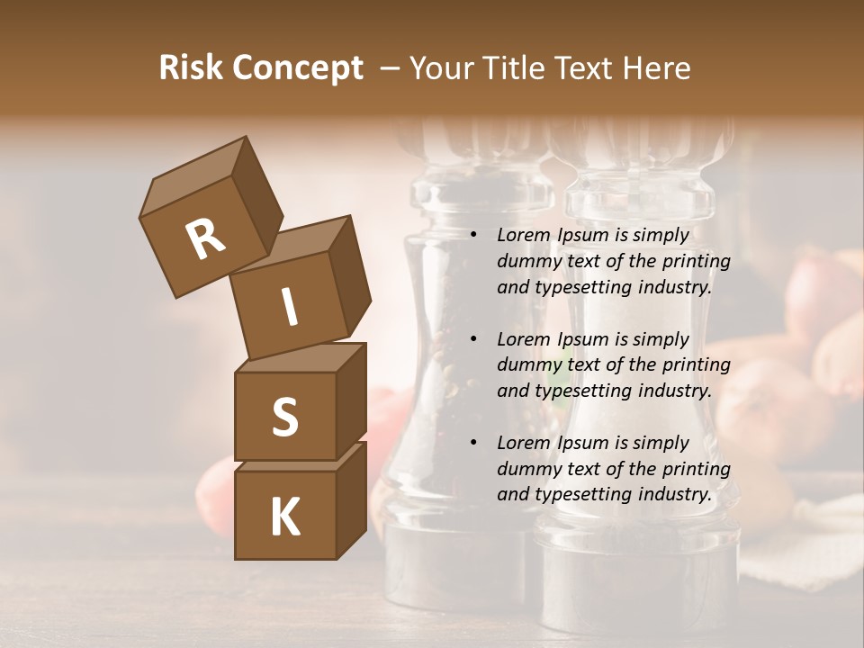 Spicy Pepper Mill Crude Oil PowerPoint Template