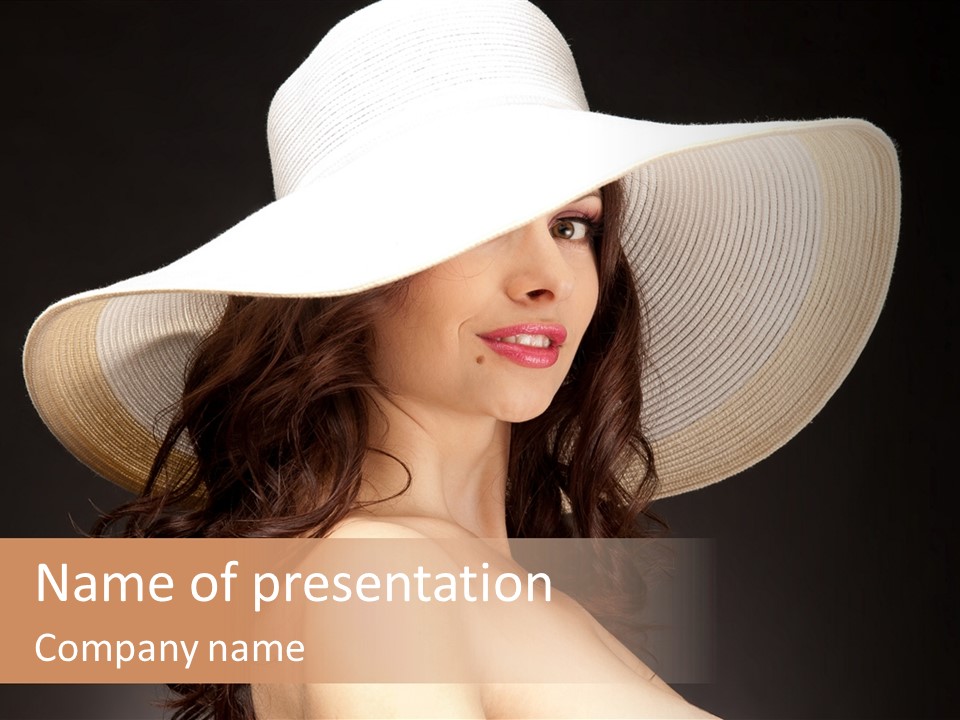 Retro White Female PowerPoint Template