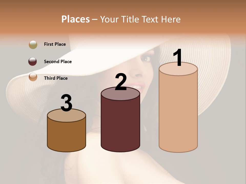 Retro White Female PowerPoint Template