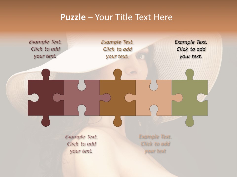 Retro White Female PowerPoint Template