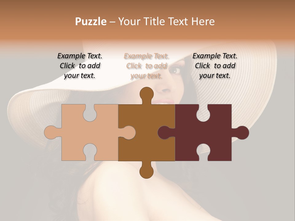 Retro White Female PowerPoint Template