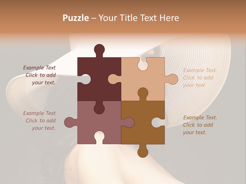 Retro White Female PowerPoint Template