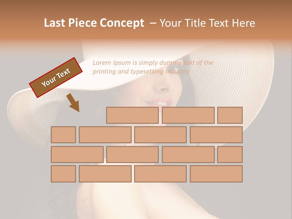 Retro White Female PowerPoint Template