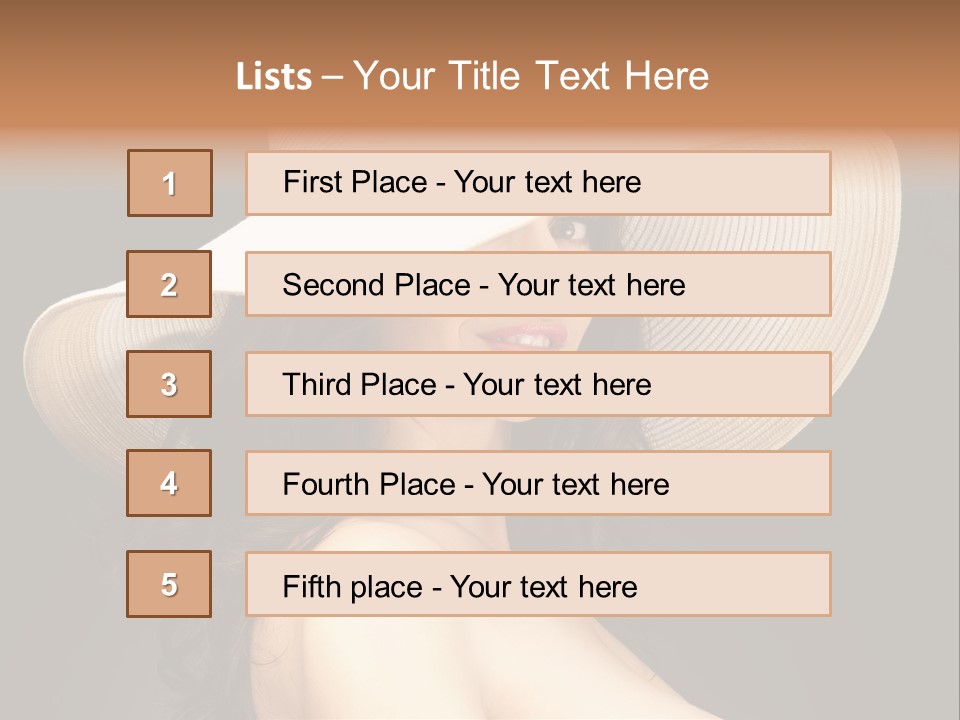 Retro White Female PowerPoint Template