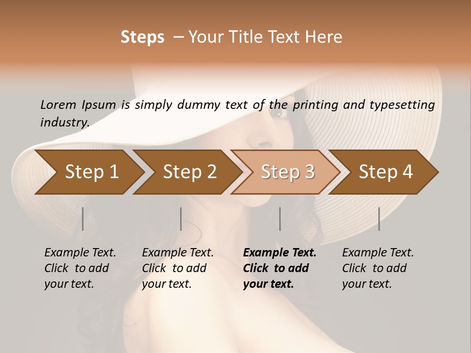 Retro White Female PowerPoint Template