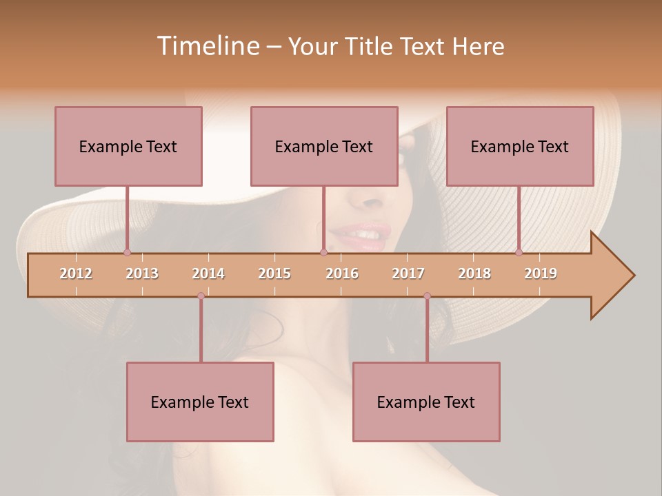 Retro White Female PowerPoint Template