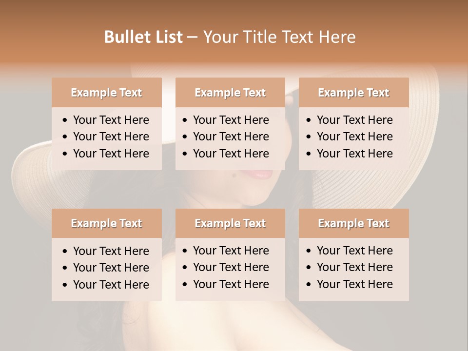 Retro White Female PowerPoint Template