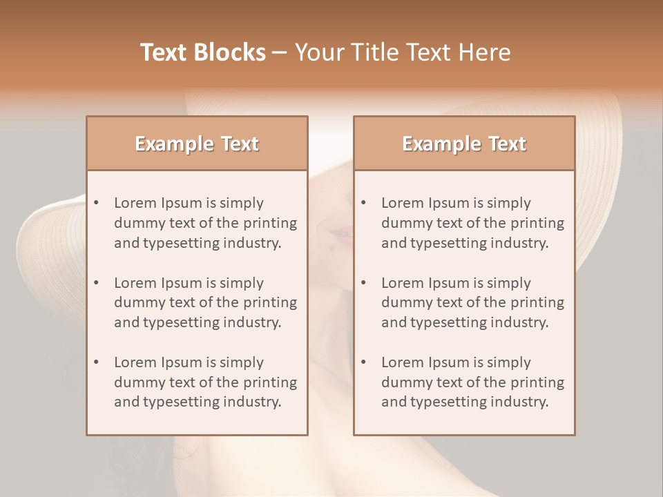 Retro White Female PowerPoint Template