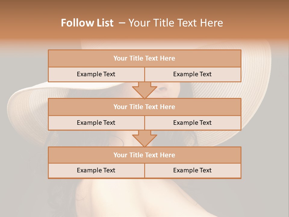 Retro White Female PowerPoint Template