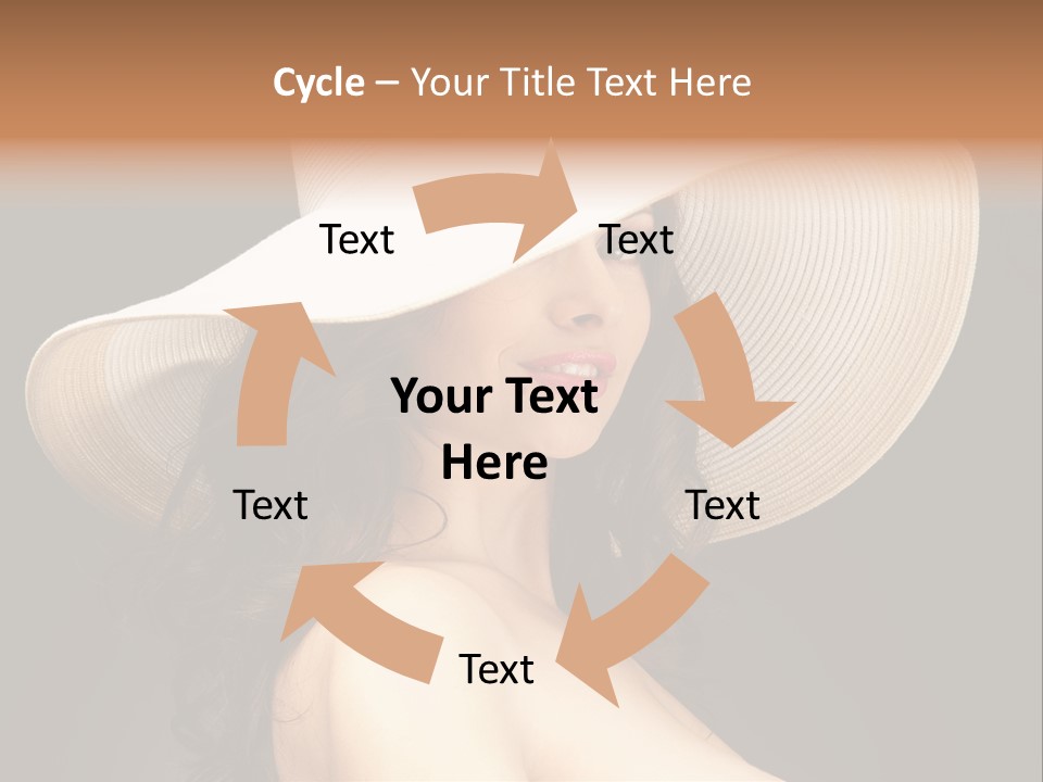 Retro White Female PowerPoint Template