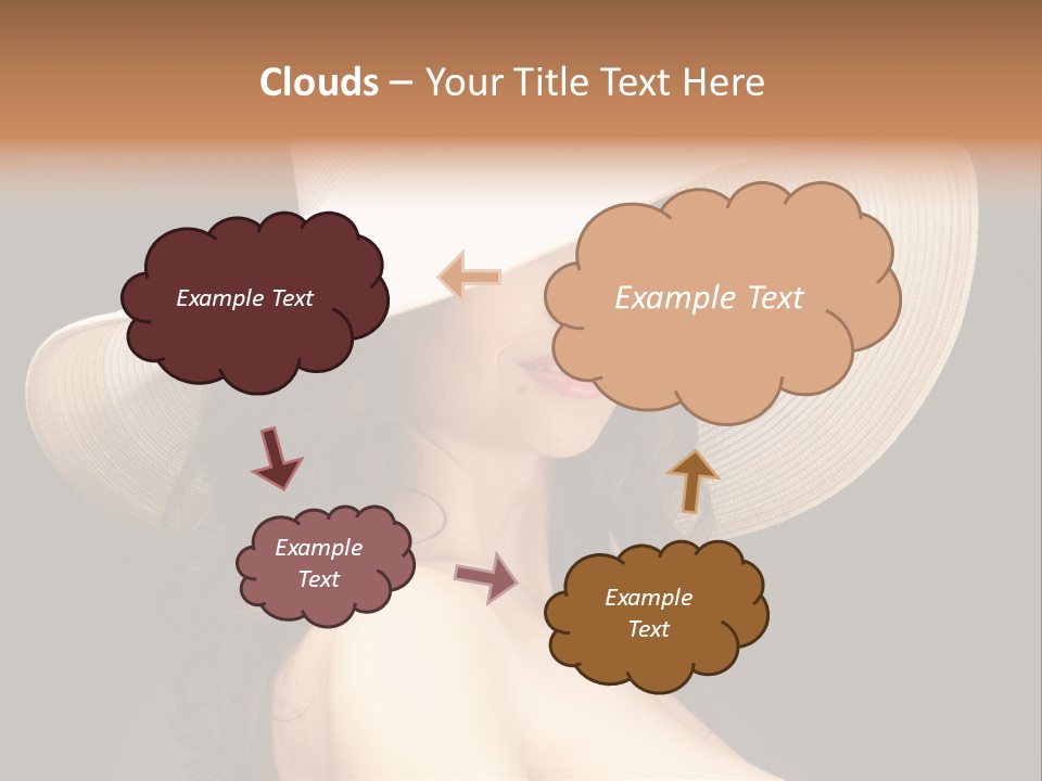 Retro White Female PowerPoint Template