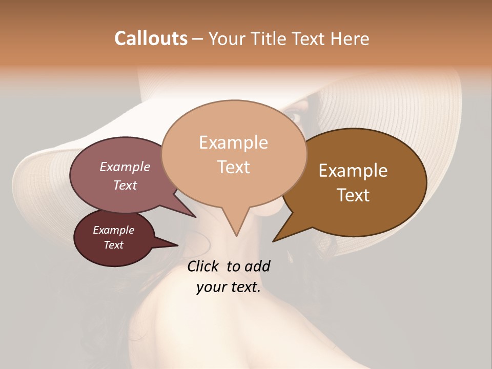 Retro White Female PowerPoint Template