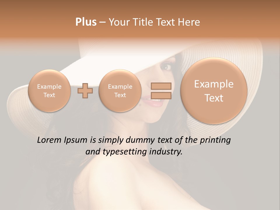 Retro White Female PowerPoint Template