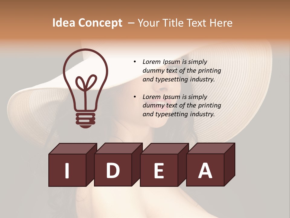 Retro White Female PowerPoint Template