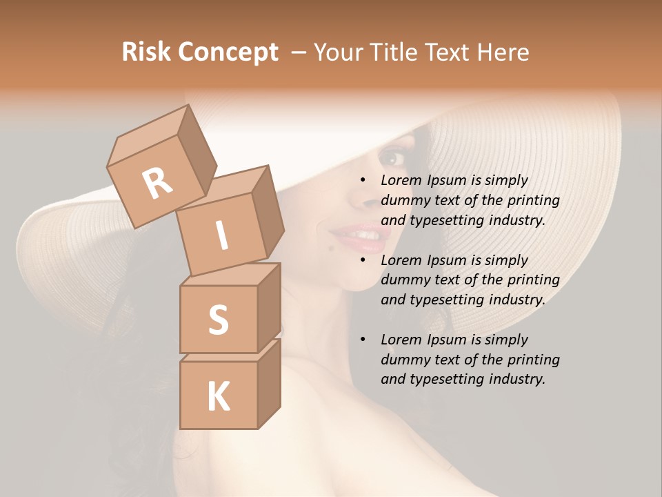 Retro White Female PowerPoint Template