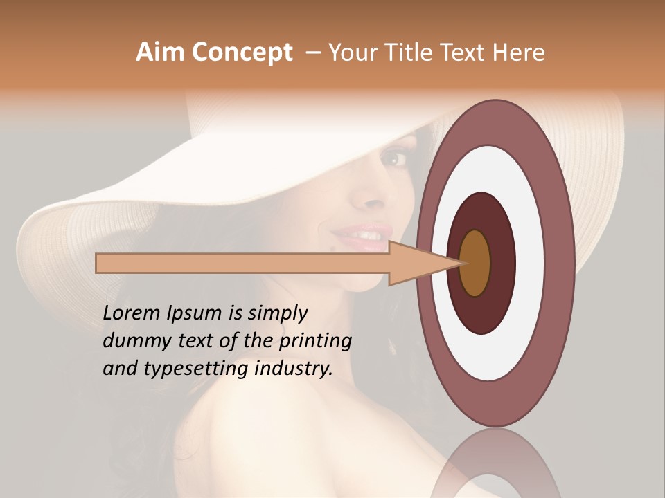 Retro White Female PowerPoint Template