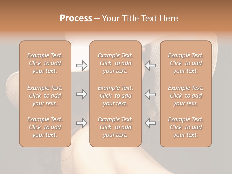 Retro White Female PowerPoint Template