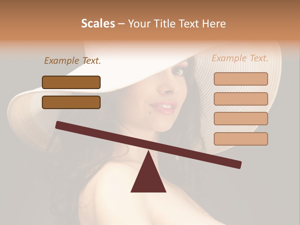 Retro White Female PowerPoint Template