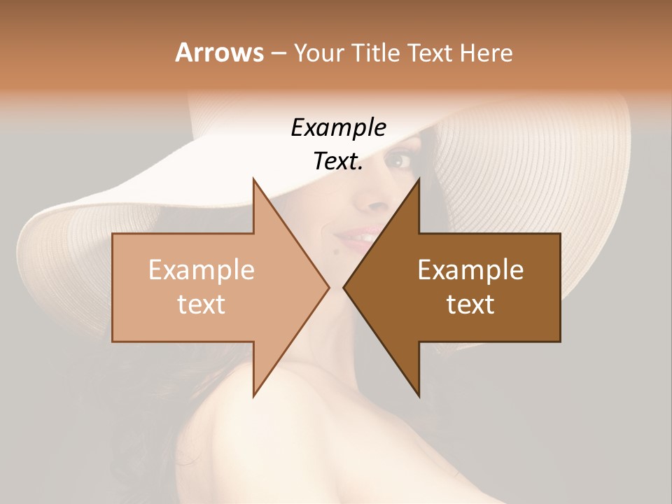 Retro White Female PowerPoint Template