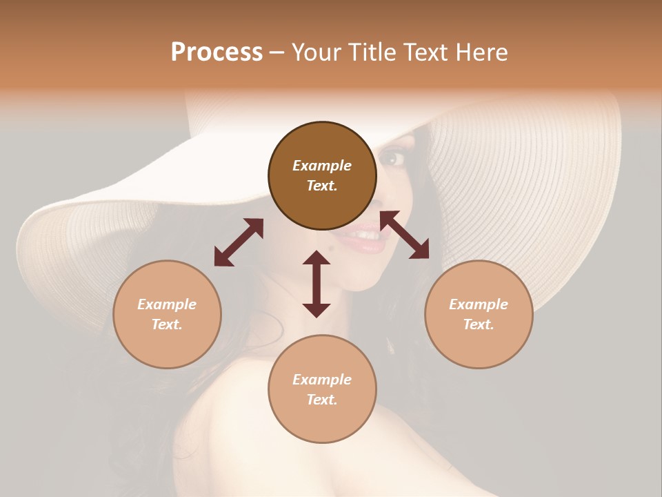 Retro White Female PowerPoint Template