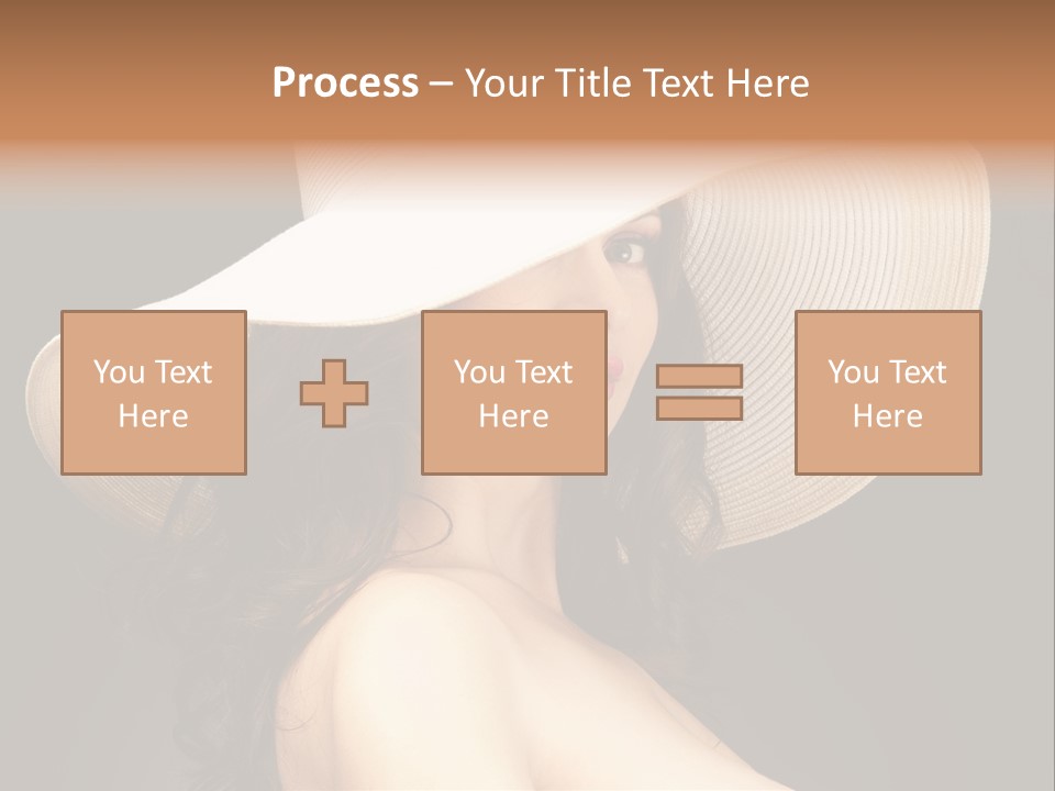 Retro White Female PowerPoint Template