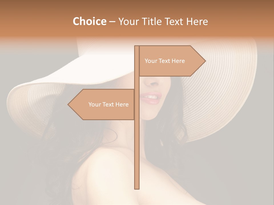 Retro White Female PowerPoint Template