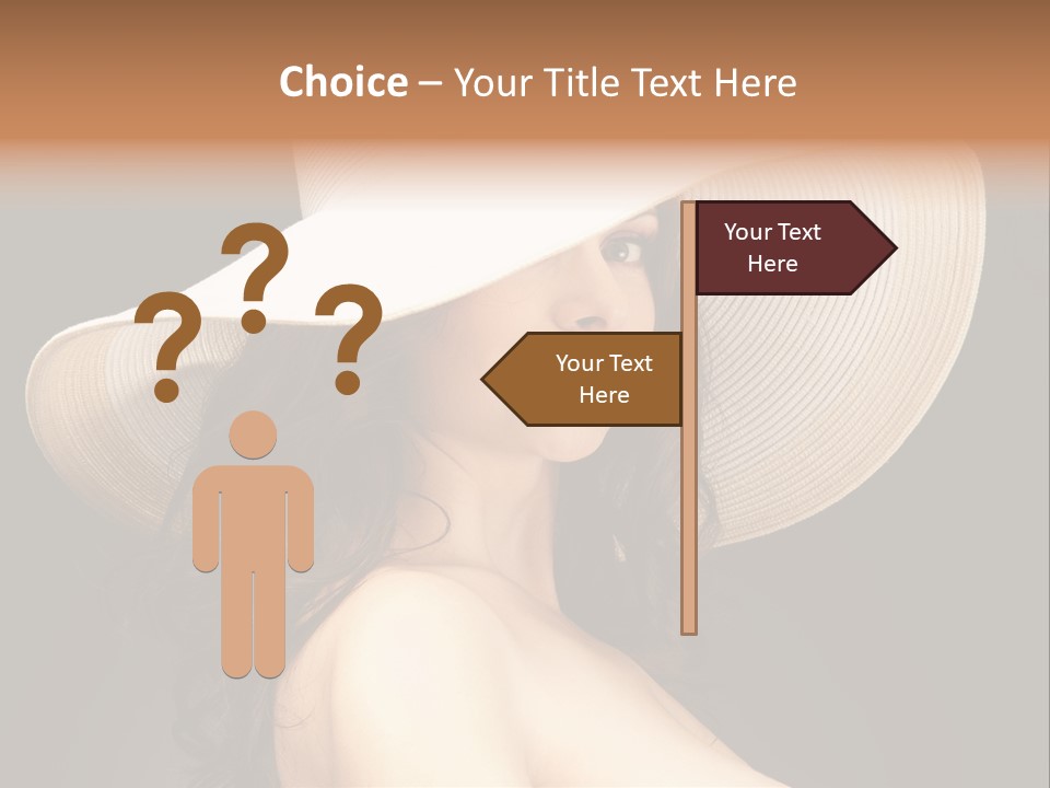 Retro White Female PowerPoint Template