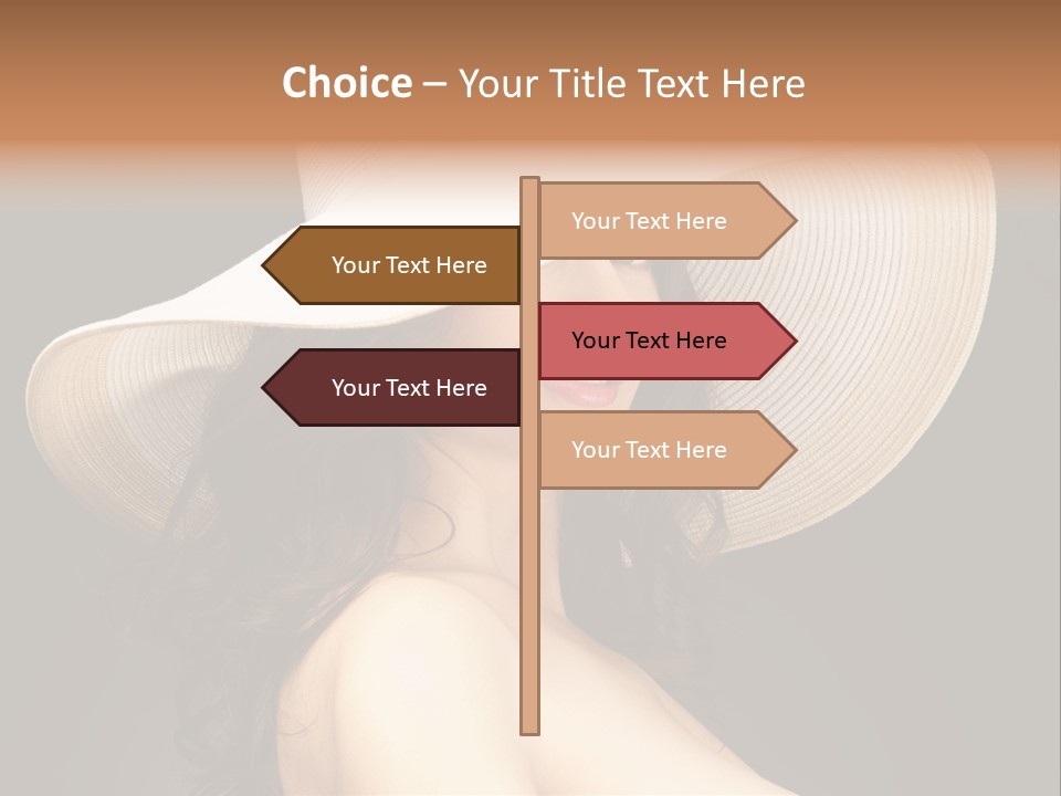 Retro White Female PowerPoint Template