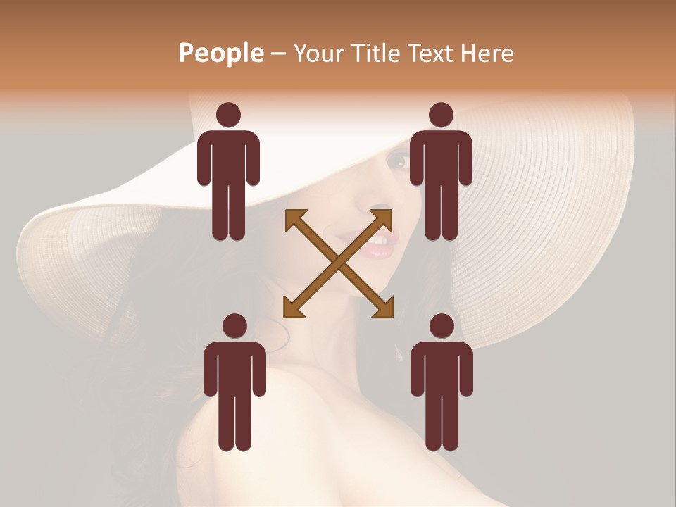 Retro White Female PowerPoint Template