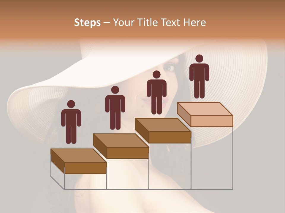 Retro White Female PowerPoint Template