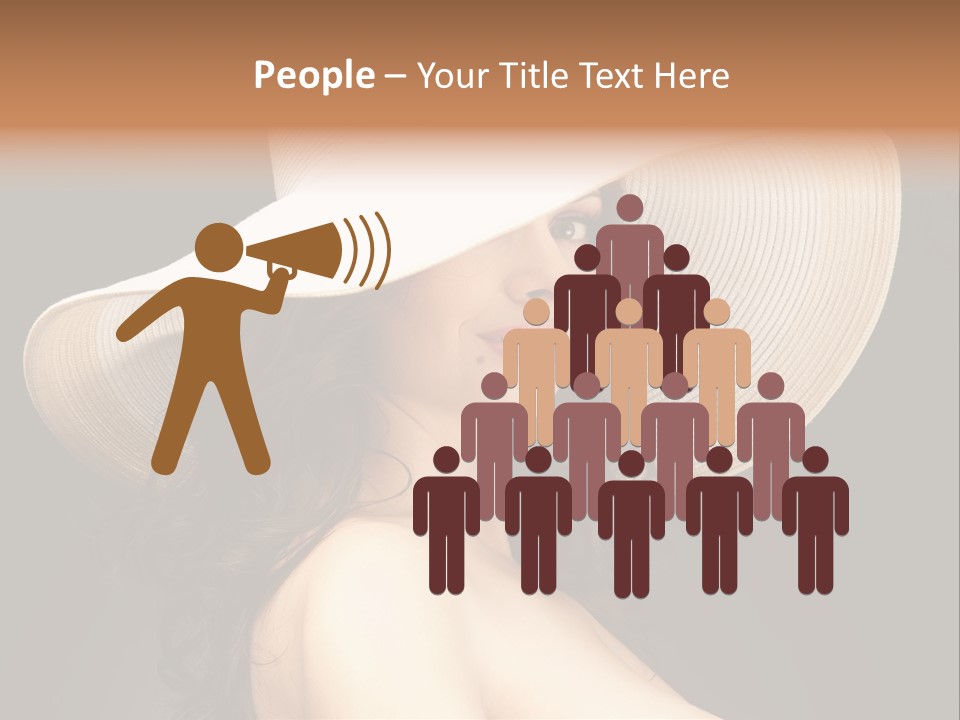 Retro White Female PowerPoint Template