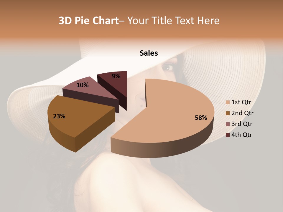 Retro White Female PowerPoint Template